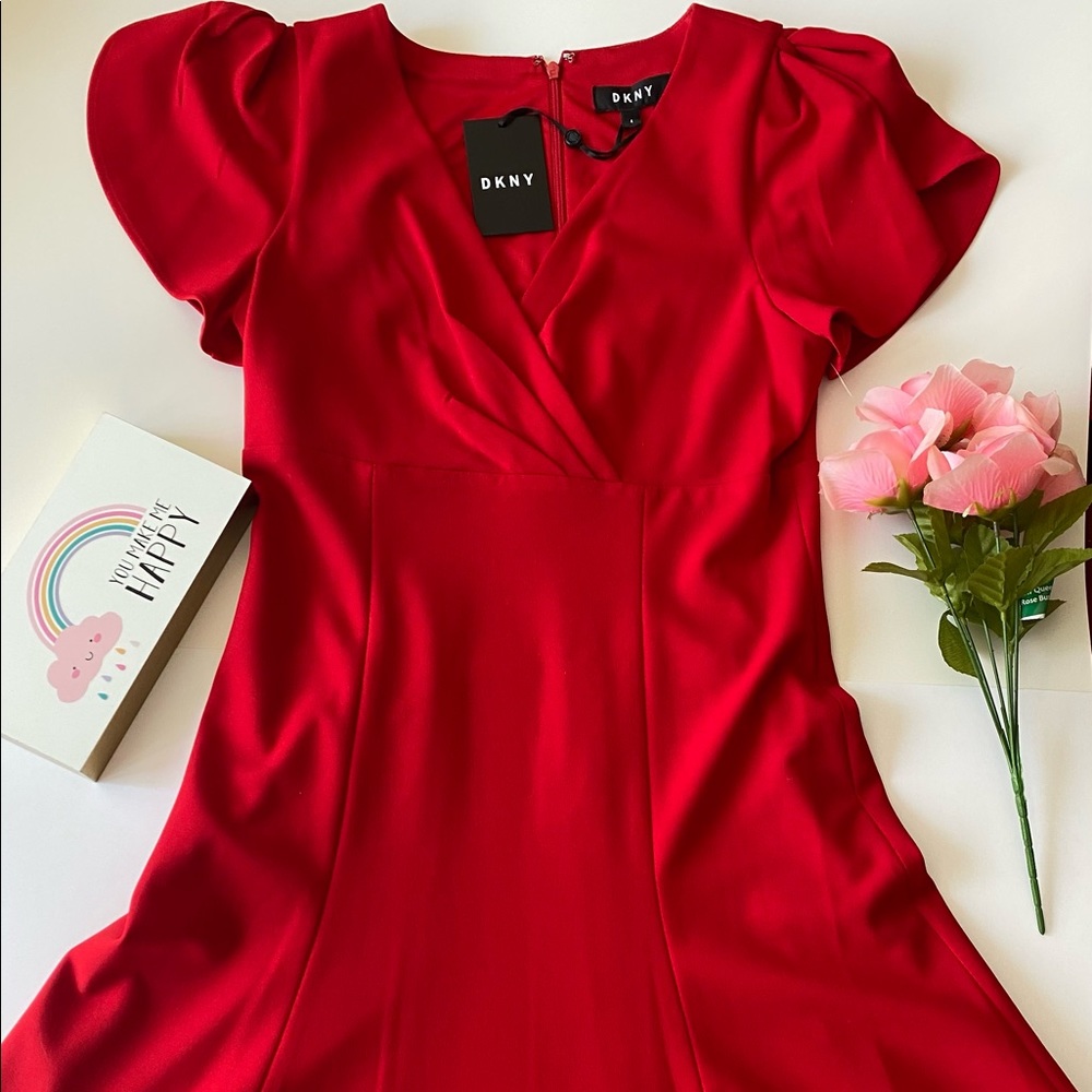 NEW DKNY RED DRESS